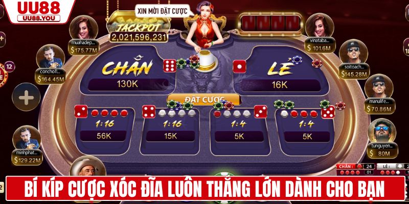 Bí kíp cược xóc đĩa luôn thắng lớn dành cho bạn