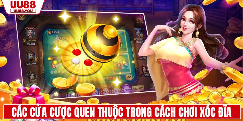 Các cửa cược quen thuộc trong cách chơi xóc đĩa