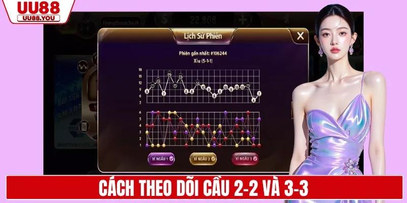 Cách theo dõi cầu 2-2 và 3-3