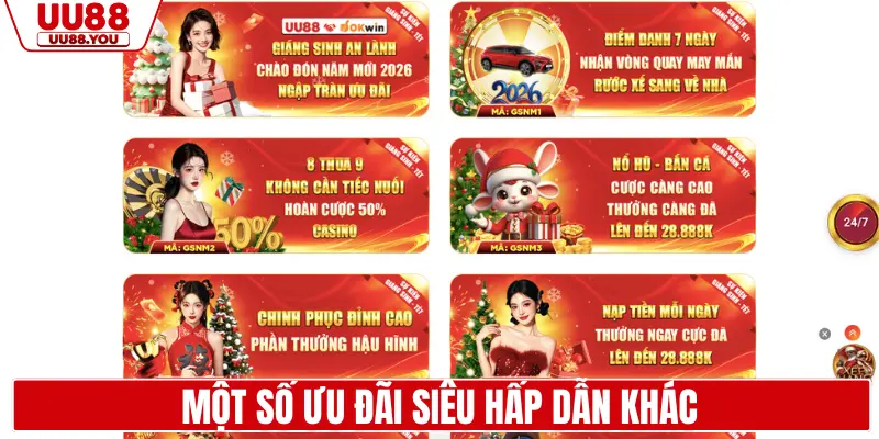 Một số ưu đãi siêu hấp dẫn khác